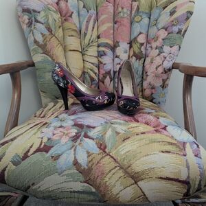 Madden Girl Purple Floral Heels